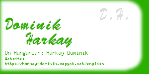 dominik harkay business card